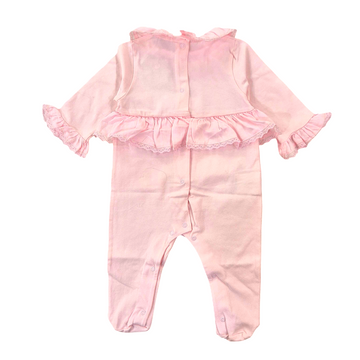 Tutina in cotone caldo con balza