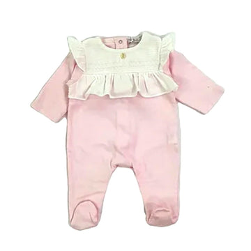 Tutina in cotone doppio con ricamo Patachou