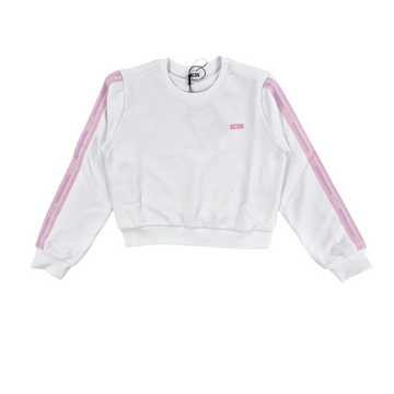 Felpa Logo Tape Crop Crew