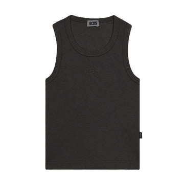 Canotta a costine con logo Lounge