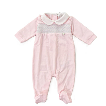 Tutina neonata con punto smock