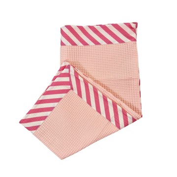 Telo mare Nido d'ape e popeline stampato