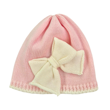 Cappellino in lana merino fiocco "Le Dodò"