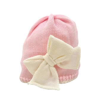 Cappellino in lana merino fiocco "Le Dodò"