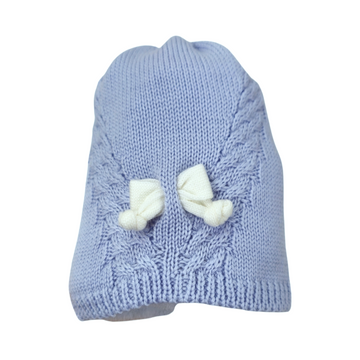 Cappellino in lana con treccia e fiocchetto (Le dodò)