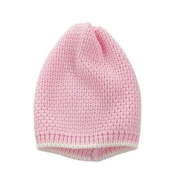Cappellino in lana merino nido d'api