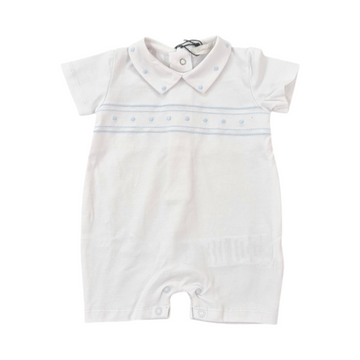 Pagliaccetto neonato cotone ricamato