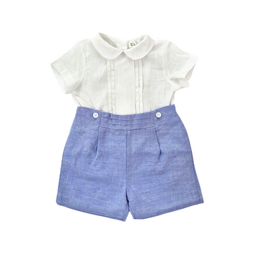 Completo neonato camicia e pantalone