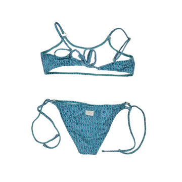 Bikini bimba fascia con stampa logo