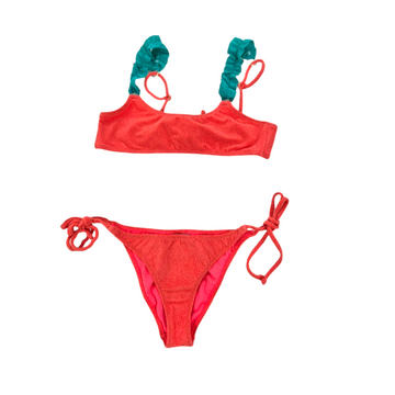 Bikini bimba a fascia con bretella