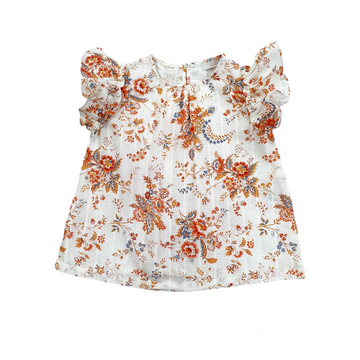 Blouse bimba in cotone stampa provenzale Laranjinha