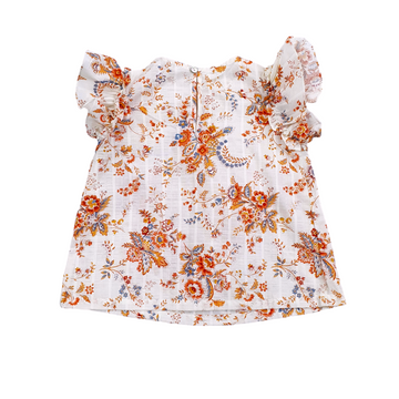 Blouse bimba in cotone stampa provenzale Laranjinha