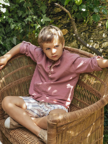 T.shirt serafina misto lino Laranjinha