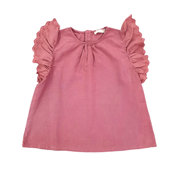 Blouse misto lino Laranjinha