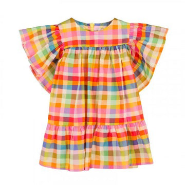 Abito in cotone a quadretti