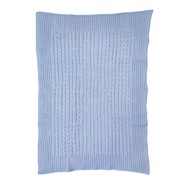 Copertina in lana merino con trecce Le dodò