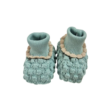 Scarpina in filo cotone nido d'ape