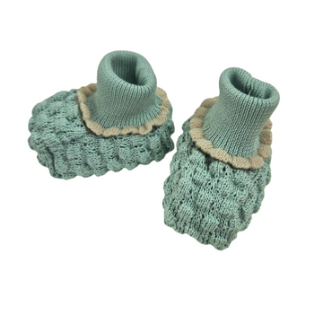 Scarpina in filo cotone nido d'ape