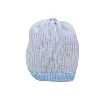 Cappellino in filo cotone cielo bianco