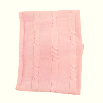 Copertina in filo cotone con trecce