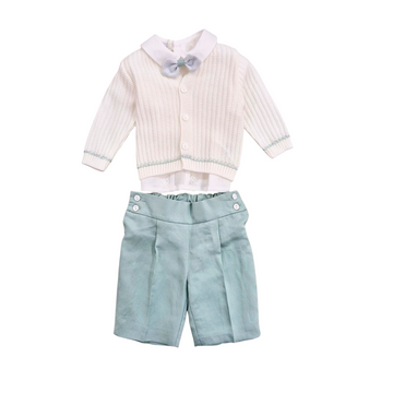 Completo cerimonia neonato in Filo e Lino