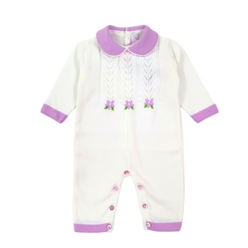 Tutina in filo cotone ricamo Colorichiari