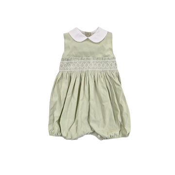 Pagliaccetto neonata con punto smock