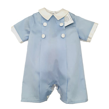 Pagliaccetto neonato cerimonia in shantung