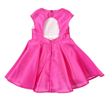 Abito bambina baciapiega e fiocco