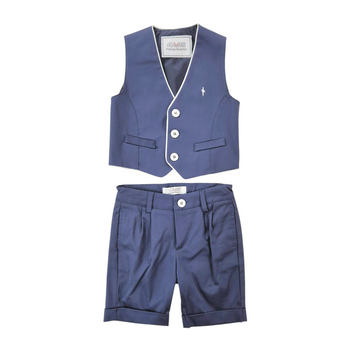 Gilet + bermuda bimbo in rasatello Paciotti