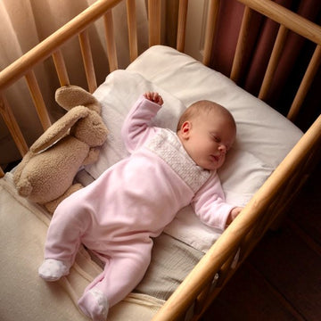 Tutina neonata ciniglia con punto smock