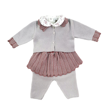 Completo in lana 3 pezzi Marlù