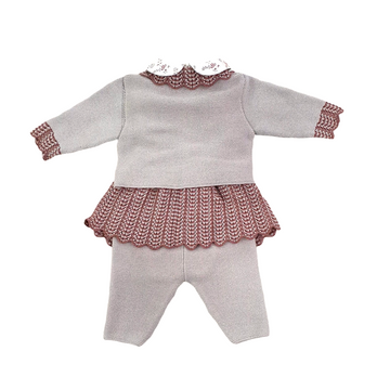 Completo in lana 3 pezzi Marlù