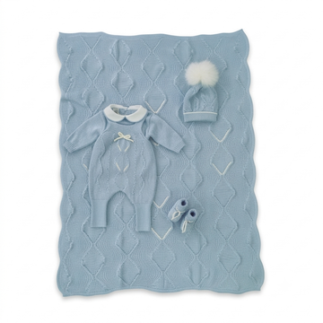 Set nascita con trecce ondulate