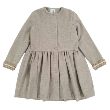 Cappotto con passamaneria polso a'lapage