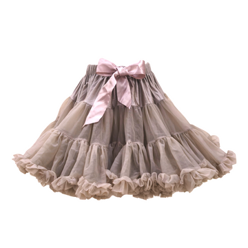 Gonna bimba in tulle con rouches