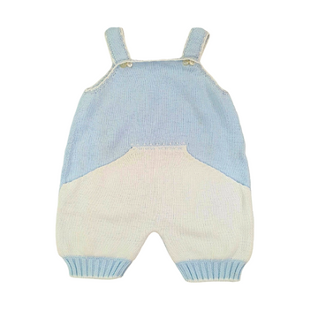 Salopette neonato in filo cotone