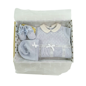 Set uscita clinica in lana e valenciennes Ladia