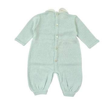 Pagliaccetto in filo con ricamo e valenciennes Ladia