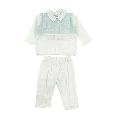 Completo ricamato in filo cotone Ladia