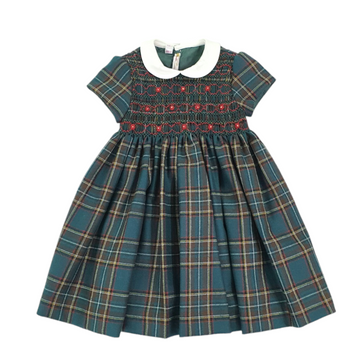 Abito in lana con punto smock Les enfant Giselle