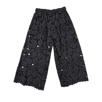 Pantalone girl in cotone pizzo sangallo