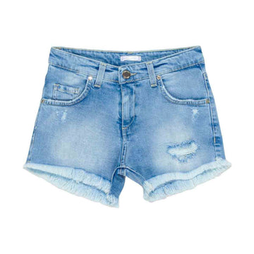 Shorts jeans 5 tasche con strappo