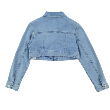 Giubbino girl jeans con cuori Lù Lù