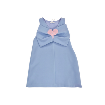 Abito girl smanicato con fiocco