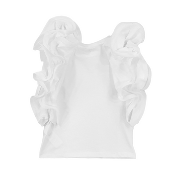 T-shirt girl con rouches Lù Lù by Miss Grant
