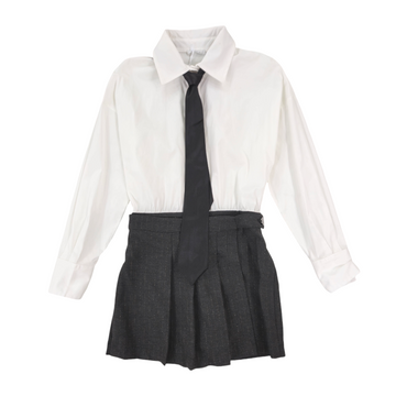 Tuta camicia elegante girl con cravatta