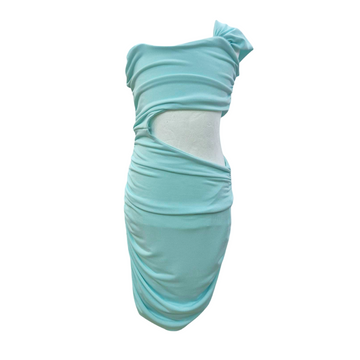 Abito Girl cut on drappeggiato