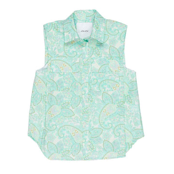 Camicia Girl in cotone giromanica