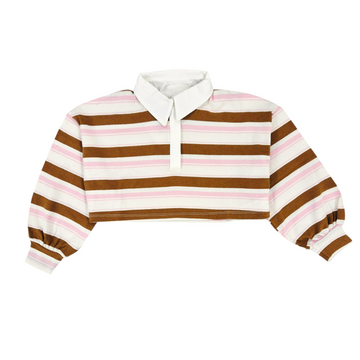 Polo corta Girl a righe